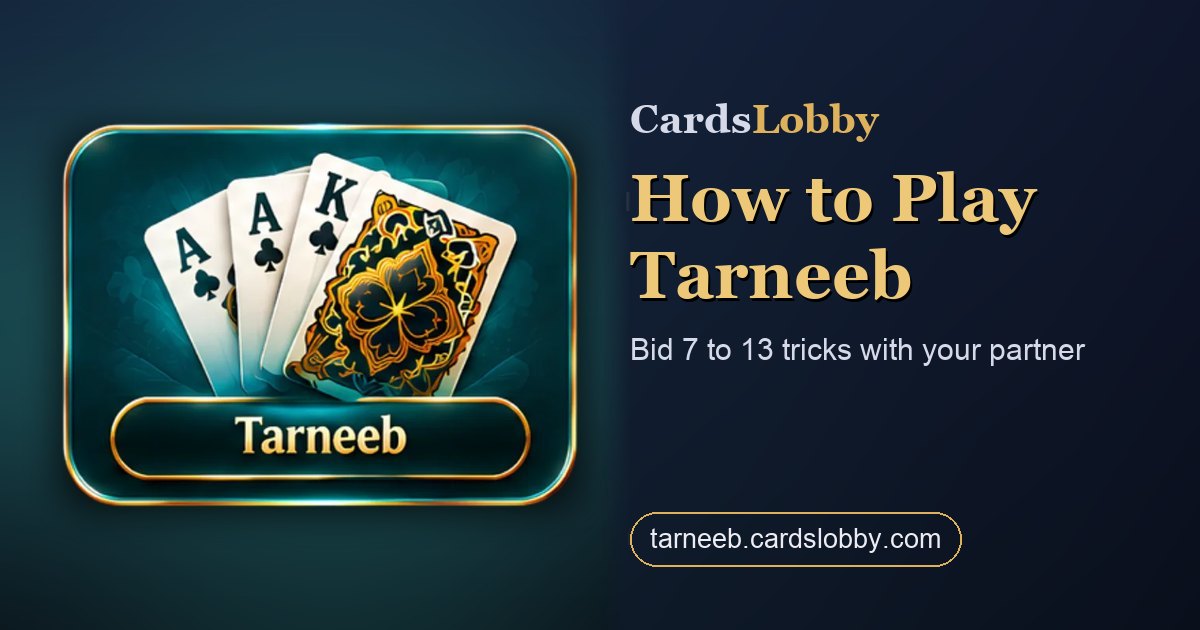 How to Play Tarneeb
