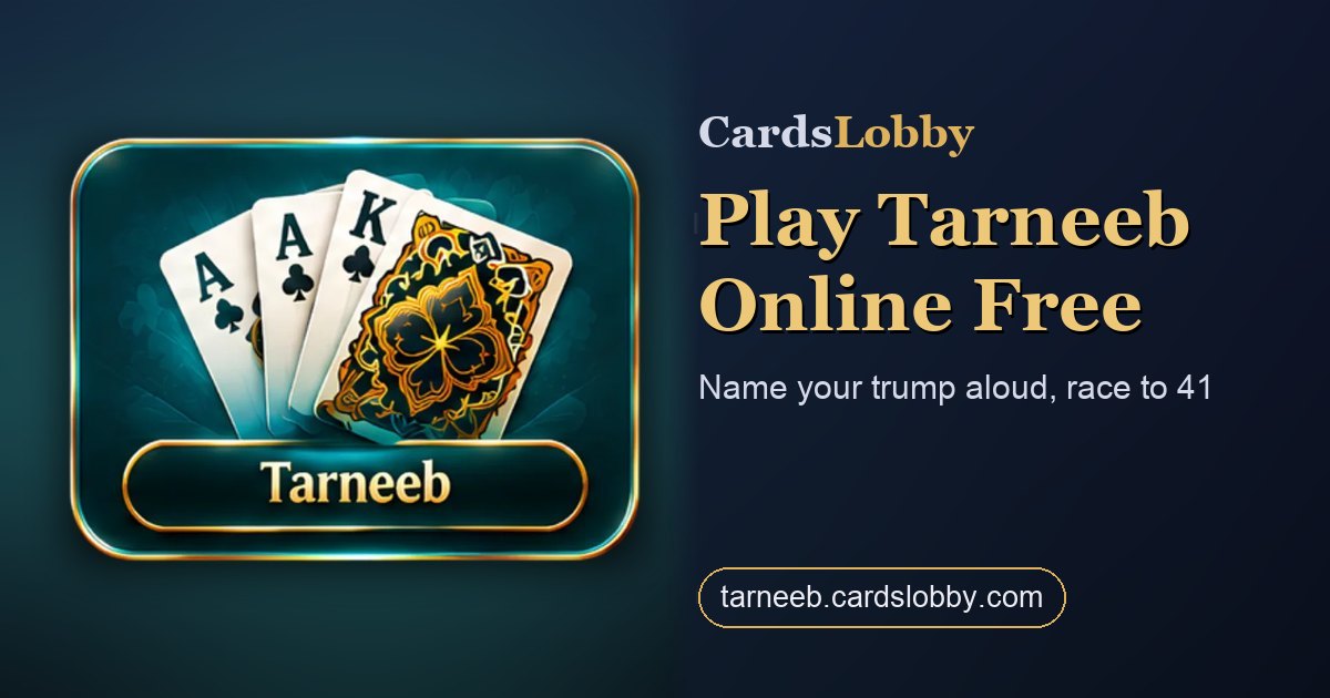 Play Tarneeb Online Free